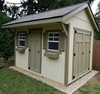 Amish Built Quaker Style Mini Barn